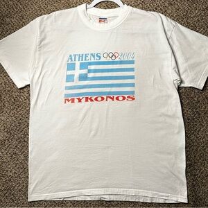 White Athens 2004 Mykonos T-Shirt